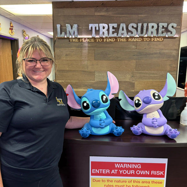 Lilo & Stitch Special Edition Lilac Stitch Piggy Bank Statue LM Treasures - BK