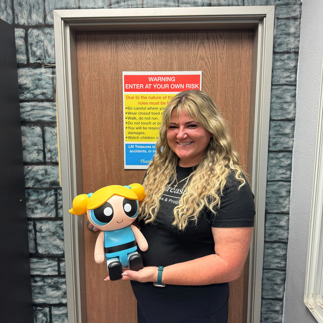 The Powerpuff Girls Bubbles Piggy Bank Statue - LM Treasures