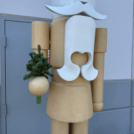 Pre-Owned Wood Nutcracker Style 2 Life Size Statue