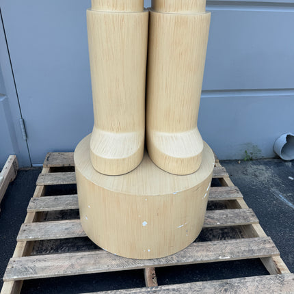 Pre-Owned Wood Nutcracker Style 2 Life Size Statue