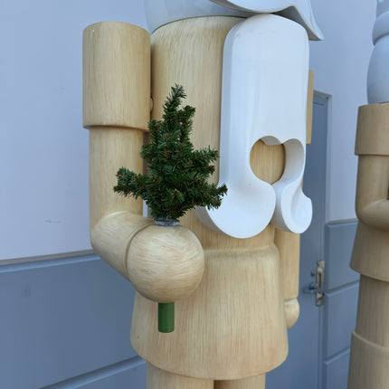 Pre-Owned Wood Nutcracker Style 2 Life Size Statue