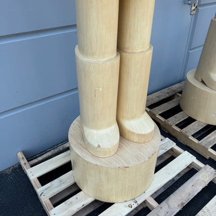 Pre-Owned Wood Nutcracker Style 2 Life Size Statue