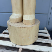 Pre-Owned Nordstrom Wood Nutcracker Style 2 Life Size Statue