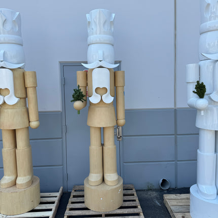 Pre-Owned Wood Nutcracker Style 2 Life Size Statue