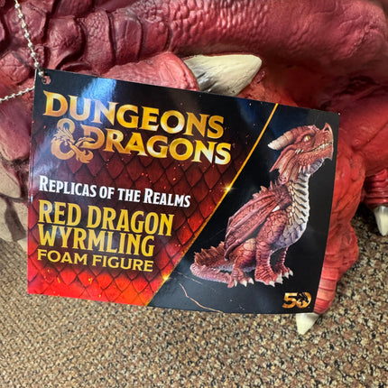 Dungeons and Dragons Red Dragon Wyrmling Statue