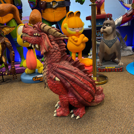 Dungeons and Dragons Red Dragon Wyrmling Statue