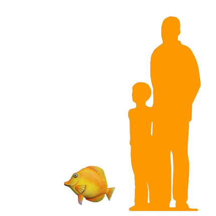 Yellow Tang Fish Statue - LM Treasures 