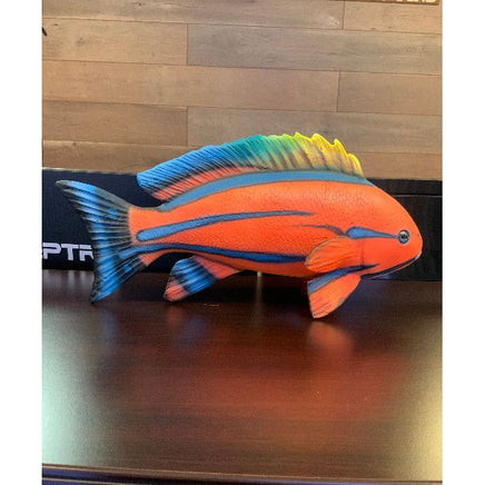Red Striped Fish Statue - LM Treasures 