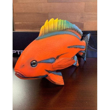 Red Striped Fish Statue - LM Treasures 
