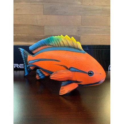 Red Striped Fish Statue - LM Treasures 