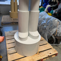 Pre-Owned Nordstrom White Nutcracker Style 2 Life Size Statue