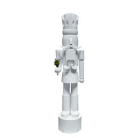 Pre-Owned Nordstrom White Nutcracker Style 2 Life Size Statue