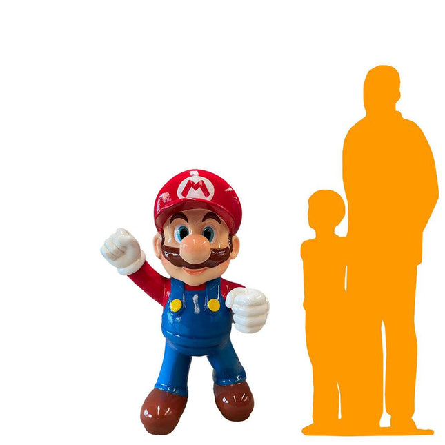 Small Jumper Boy Hand Up Over Sized Statue - LM Treasures 