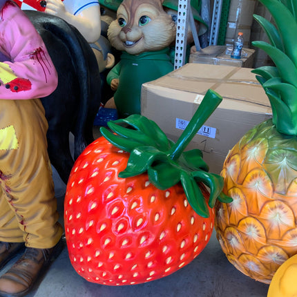 Giant Strawberry Over Sized Statue