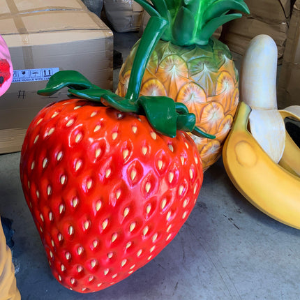 Giant Strawberry Over Sized Statue