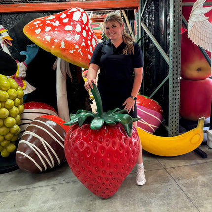 Giant Strawberry Over Sized Statue