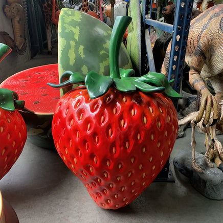 Giant Strawberry Over Sized Statue - LM Treasures 