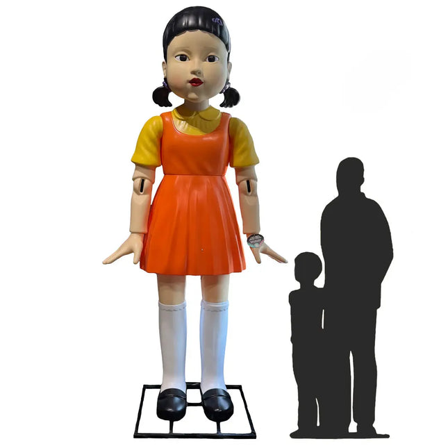 Spirit Halloween Squid Game Young Hee Doll 9.5 ft Statue