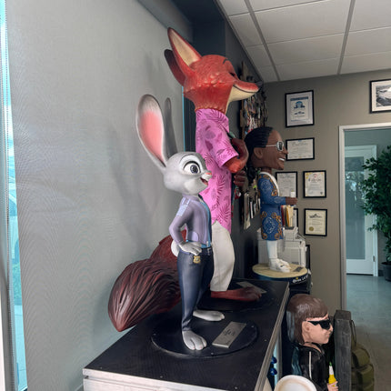 Disney Zootopia 2 Judy Hopps & Nick Wilde Set of 2 Life Size Statues LM Treasures - BK