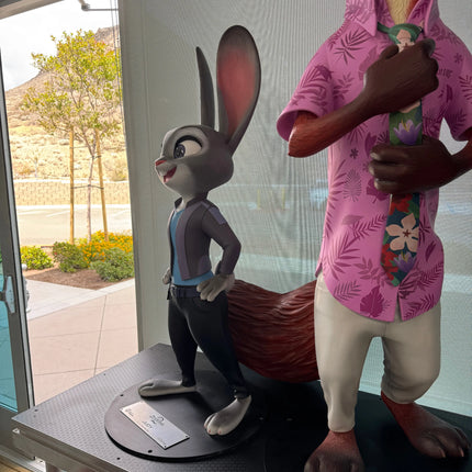 Disney Zootopia 2 Judy Hopps & Nick Wilde Set of 2 Life Size Statues LM Treasures - BK