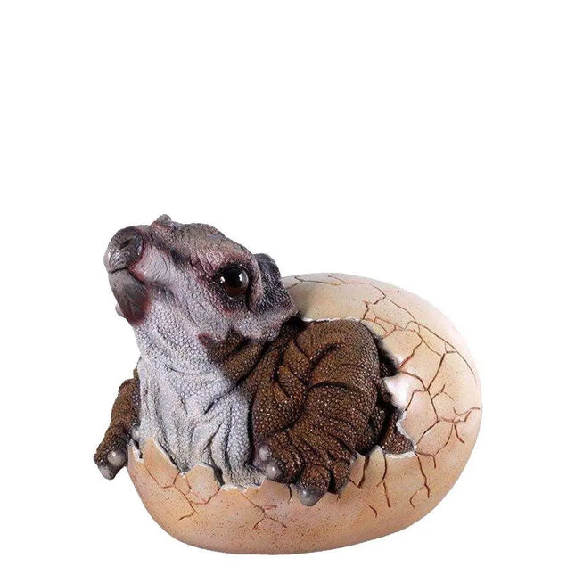 Triceratops Dinosaur Egg Hatching Statue LM Treasures - H