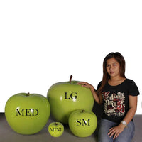 Large Green Apple Over Sized Statue - LM Treasures 