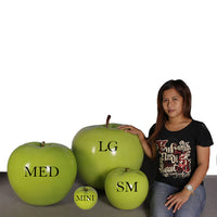 Large Green Apple Over Sized Statue - LM Treasures 