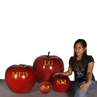 Medium Red Apple Over Sized Statue - LM Treasures 