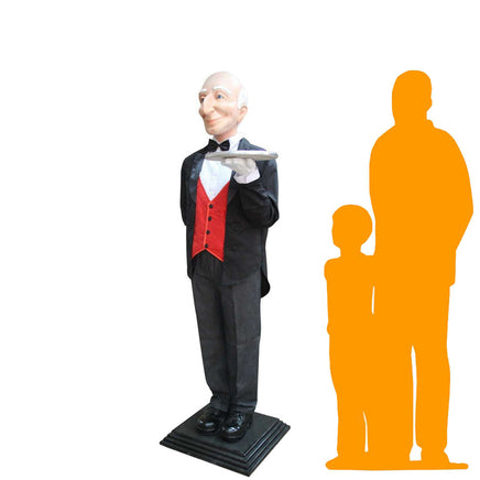 Butler Life Size Display Prop Decor Resin Statue - LM Treasures 
