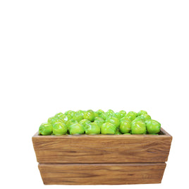 Full Case Of Green Apples Statue - LM Treasures 