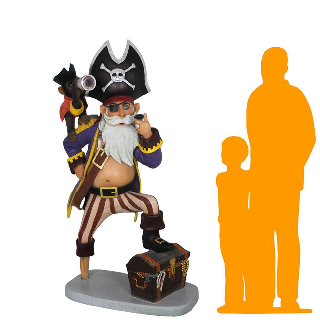 Pirate Captain Anton Life Size Statue - LM Treasures 