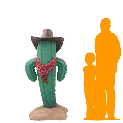 Western Cactus Life Size Statue