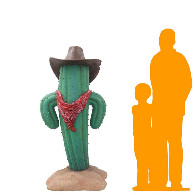 Western Cactus Life Size Statue