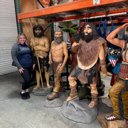Old Cave Man Life Size Statue LM Treasures - PT