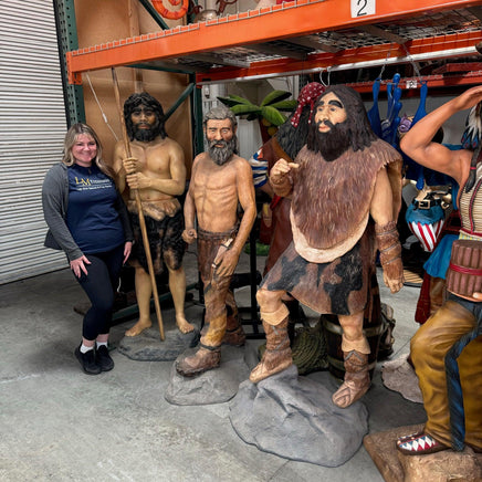 Old Cave Man Life Size Statue - LM Treasures 