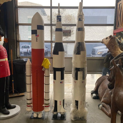 Orange Rocket Statue - LM Treasures 