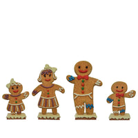 Large Gingerbread Family Set of 4 Over Sized Statue - LM Treasures 