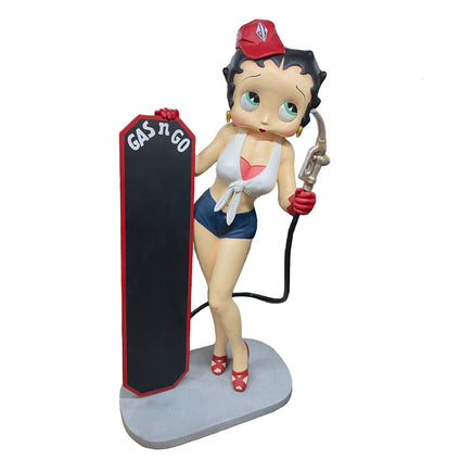 Betty Gasoline Girl Life Size Statue - LM Treasures 