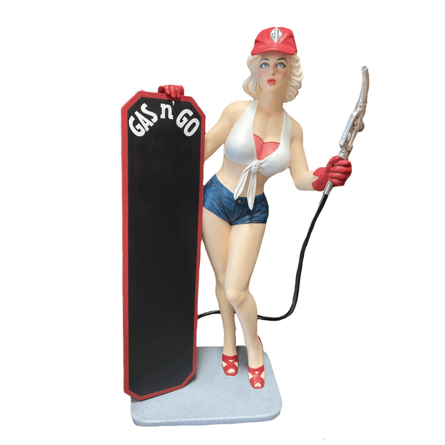 Gasoline Girl Menu Life Size Statue LM Treasures - A