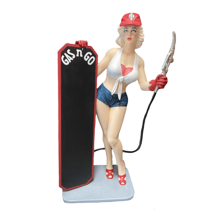 Gasoline Girl Menu Life Size Statue - LM Treasures 