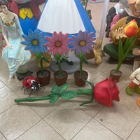 Large Rose Over Sized Flower Statue - LM Treasures 