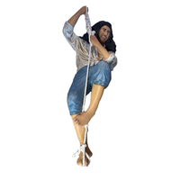 Pirate Hanging on Rope Life Size Statue - LM Treasures 