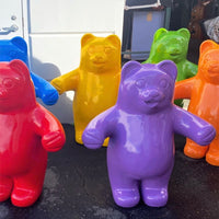 Large Blue Gummy Bear Over Sized Statue - LM Treasures 
