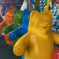 Large Green Gummy Bear Over Sized Statue - LM Treasures 