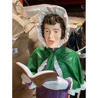 Christmas Caroler Woman Life Size Statue - LM Treasures 