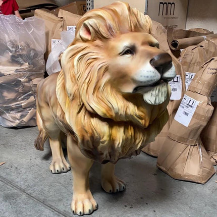 Lion King Walking Life Size Statue - LM Treasures 