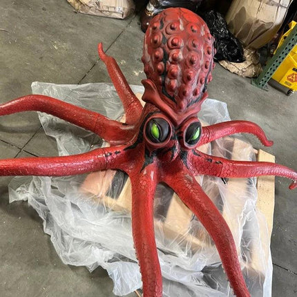 Red Octopus Statue - LM Treasures 