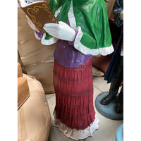 Christmas Caroler Woman Life Size Statue - LM Treasures 