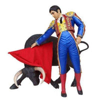 Bull Fighter Flag Life Size Statue - LM Treasures 