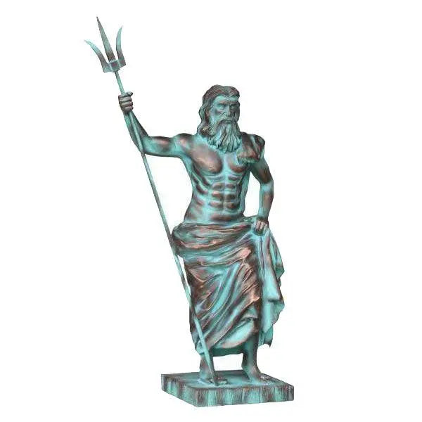 Mermaid Poseidon Life Size Statue LM Treasures - A
